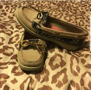 Leopard print Sperrys